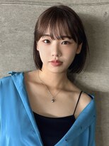 ツイ 新潟駅南けやき通り(tui)&nbsp;あごラインボブ/シースルーぱっつん/チョコレートブラウン