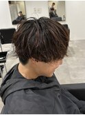 メンズカットパーマツイストスパイラルパーママッシュ刈り上げ