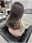 透明感ブラウンの大人ナチュラルヘア