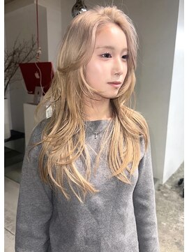 ゾーイダイミョウ(ZOEY daimyo) ミルクティーベージュ/レイヤーカット/顔周りカット
