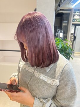 ザトエル 栄(THE TOEL) ブリーチ１回ラベンダーカラー