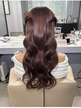 ファシー(faccie)&nbsp;ハーフツイン　ダウンスタイル　パールシール