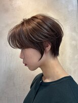 エリマ 調布(elima)&nbsp;調布ストレートパーマレイヤーボブウルフショートヘアグレージュ