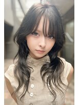 リークフー(Ree cu fuu) グレージュ×ウルフ×ハッシュカット×小顔/秋カラー先取り
