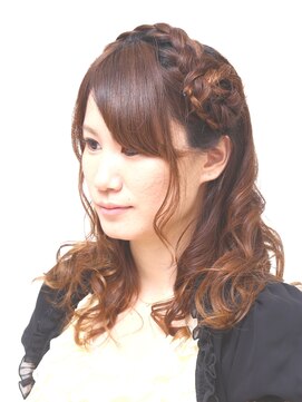 ハナココ 水戸店(hana Coco) 清楚系パーティースタイル 結婚式 二次会 お呼ばれヘア 水戸