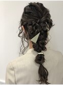 編み下ろしヘアセット