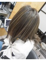 ヘアテリア リュウ 大塚(hair teria ryu) コントラストハイライト×ロングウルフ