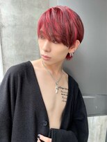 リップスヘアー 銀座(LIPPS hair) レッドカラーローライトマッシュ