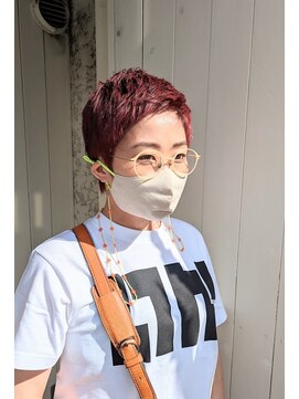 ピンク(PINK) ローズレッドショート