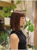 切りっぱなしボブ