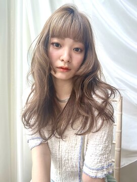 バイオレット 表参道店(Violet) ナチュラルくびれウェーブワイドバングレイヤーカット
