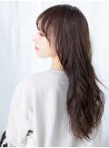 シースルーバング小顔エアリーモテロングd古河20代30代40代