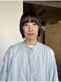 顔周りデザインボブ