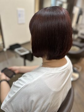 アプシー 三田駅前店(Apsee) ショートボブ/レッドピンク