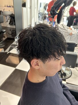 オーシャントーキョー(OCEAN TOKYO) メンズパーマツイスパ波巻きスパイラルマッシュセンターパート