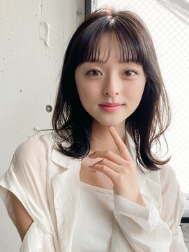 エトラ 渋谷店(etora) 前髪 アンブレラカラー こなれミディ イメチェン ウェーブパーマ