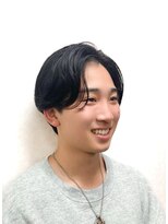 黄ぐまくん美容室 メンズ ショート レイヤー