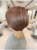これまでのハイライトや明るさを活かしたくすみピンクベージュ