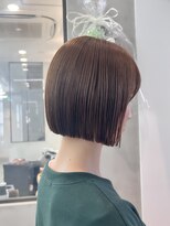 ロンドシエル 横浜(Lond ciel)&nbsp;メルティカラー似合わせカットウェーブミディアム縮毛矯正ボブ