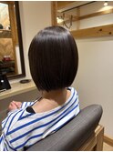 ぱつっとボブ☆透明感カラー☆宿里沙也香
