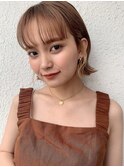 イメチェン小顔外はねボブイヤリングカラー[ワイドバング/韓国]