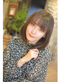 mavie ストレートなのに柔らかボブ♪