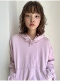 レイヤーパーマ_ミディアムパーマ_ナチュラルパーマ_前髪パーマ