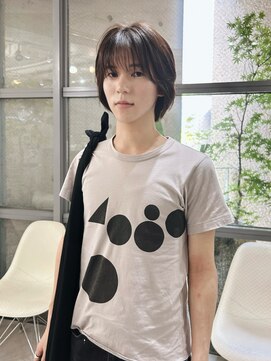 メゾンアクア 表参道(Maison ACQUA) =メンズボブ/フェザーパーマ／MEN’S HAIR/ブルーブラック