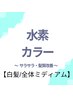 【白髪/全体ミディアム】　サラサラ・髪質改善コース　（水素カラー)