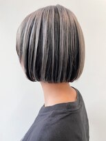 ヘアー アイス 御器所本店(HAIR ICI) 20代30代秋冬暗髪カラーレイヤーボブパーマ小顔ショート