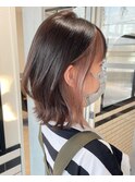 ミルクティーベージュダブルカラーインナーカラーケアブリーチ