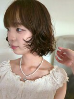 マカロニコースト(macaroni coast)&nbsp;ボブパーマ 前髪あり レイヤーボブ