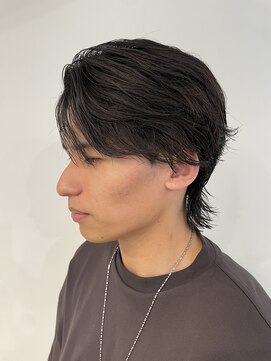 ニアウ 伊勢崎連取店(Niau) MEN’S HAIR/サーフカール/刈り上げセンターパート/伊勢崎
