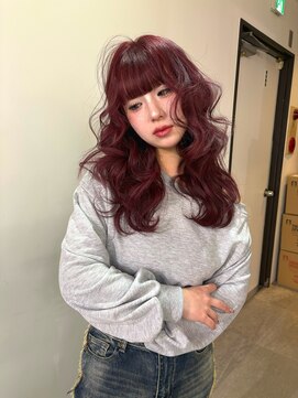 ニコフクオカヘアーメイク(NIKO Fukuoka Hair Make) 積み重ねて深みたっぷりの、ワインレッド