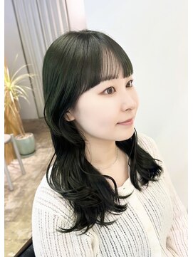 トエン(toen) 暗髪でも透明感が欲しい方に♪オリーブグレーカラー