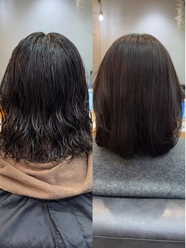 CoL2【コルツー】【4/4 NEW OPEN（予定）】 パーマ落とし/ミディアムヘア/ストレート