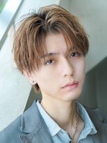 カライング(ing)&nbsp;スーツ短髪ツーブロック束感モテる黒髪シークレットパーマ流行