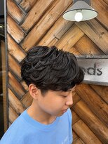 フレンズ 手稲店(friend's)&nbsp;フェザーパーマメンズmen'sニュアンス刈り上げ札幌美容室