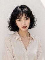 ノラ シブヤ(NORA) 小顔ミディアムパーマミディアムデジタルパーマボブパーマ前髪