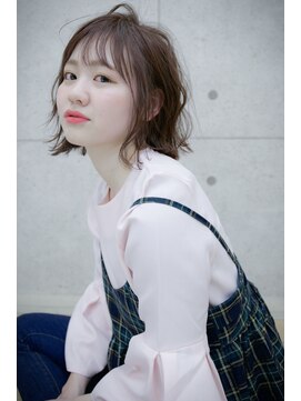 ジュノ イオン鹿児島店(Juno) 切りっぱなしボブのゆるやかウエーブ