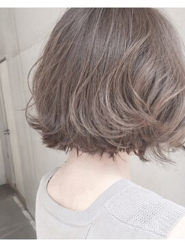 ヘアーアンドアトリエ マール(Hair&Atelier Marl) 【Marl外国人風カラー】アッシュグレージュの無造作ボブ♪