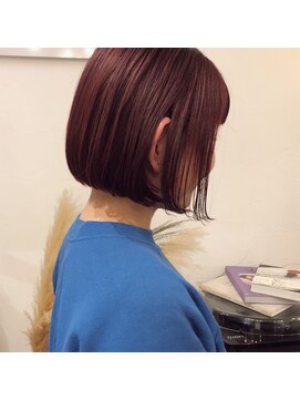 マウロア(MAULOA) "ミニボブ×ワインレッド"ayumi