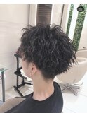 スパイラルパーマ×カット