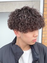 アルフレッド 瑞穂店(alfRed)&nbsp;束感強め波巻きパーマ×ハイライトカラー