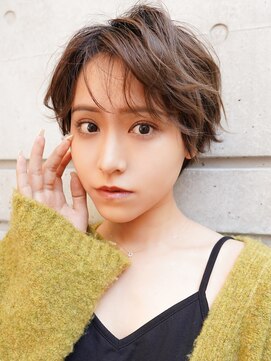 ラフィスヘアーアーチ 橋本店(La fith hair arch) 【La fith】かき上げバング×ハンサムショート