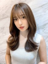 ロンド エスポワール 錦糸町(Lond espoir) 〇韓国前髪くびれ巻きヨシンモリピンクベージュシースルーバング