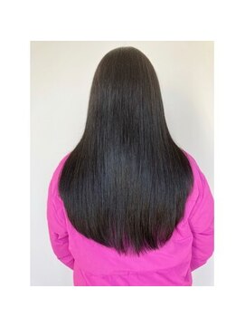 クシュ 所沢西口プロぺ通り(kusyu... ) 黒髪/グレーベージュ/レイヤーロング/前髪パーマ/所沢ハイライト