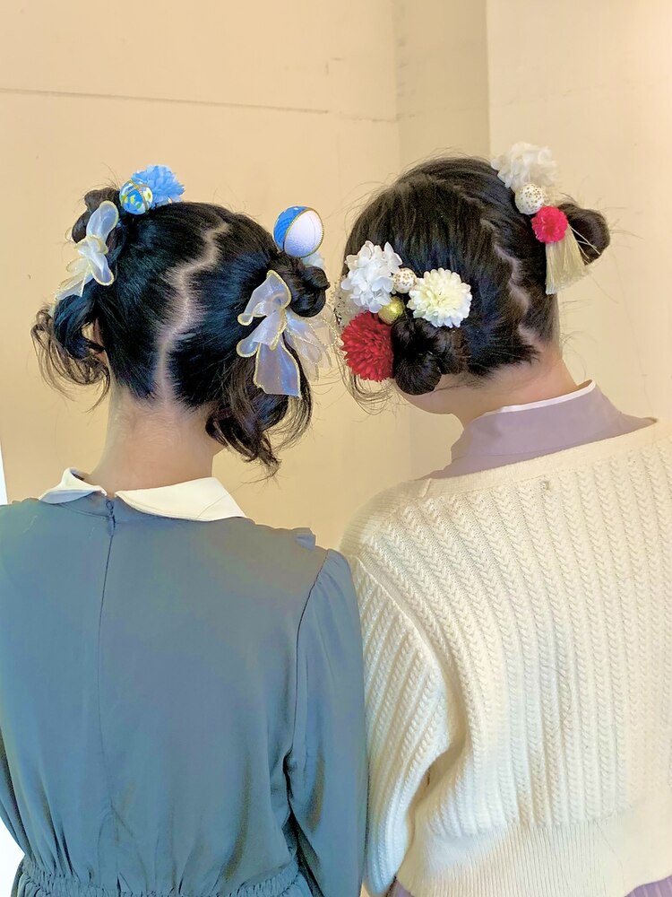 ディズニー×振袖ヘアセット】お出かけ前のヘアアレンジに 