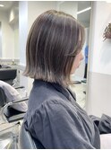 30代40代ボブハイライト/外ハネボブ/前髪なしボブ/ショート