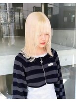 ヲタク(wotaku.)&nbsp;ホワイトブロンドケアブリーチハイトーンブリーチダブルカラー